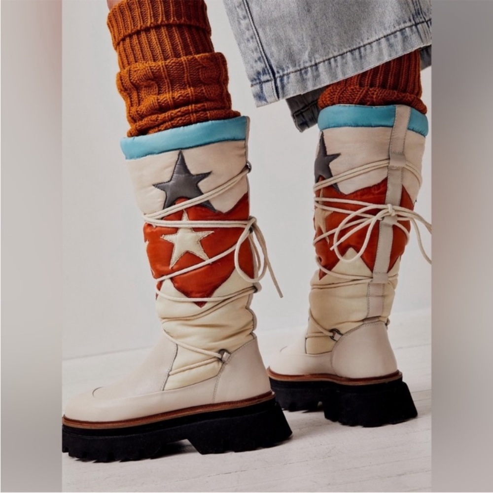 Nwot Free People Montrose Puffer Boots Size 38